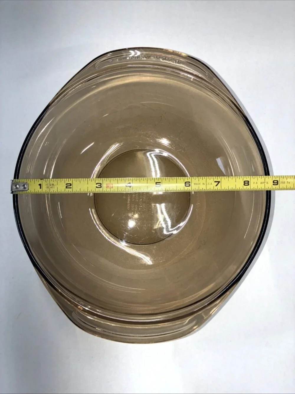 VTG 70-80s PYREX 024 2L Amber Brown Glass Bowl Casserole Dish Clean! #t